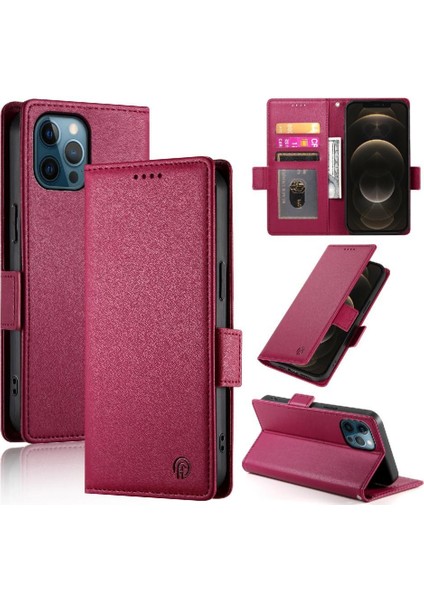 IPhone 12 Için Flip Case Pro Max Günlük Kullanım Flip Cüzdan Kartvizit Yuvaları (Yurt Dışından)