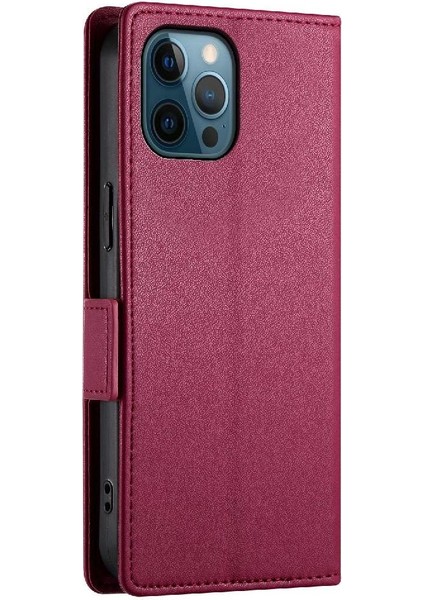 IPhone 12 Için Flip Case Pro Max Günlük Kullanım Flip Cüzdan Kartvizit Yuvaları (Yurt Dışından)