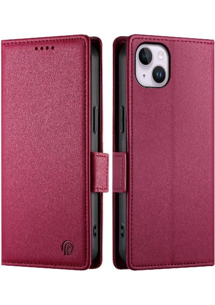 IPhone 14 Için Flip Case Artı Flip Kartvizit Yuvaları Günlük Kullanım Cüzdan (Yurt Dışından)