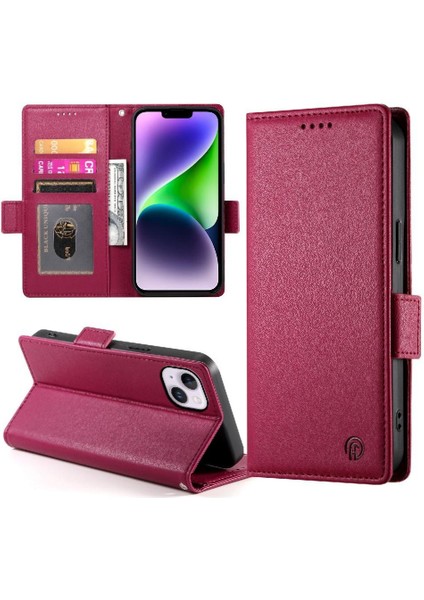 IPhone 14 Için Flip Case Artı Flip Kartvizit Yuvaları Günlük Kullanım Cüzdan (Yurt Dışından) fırsatları