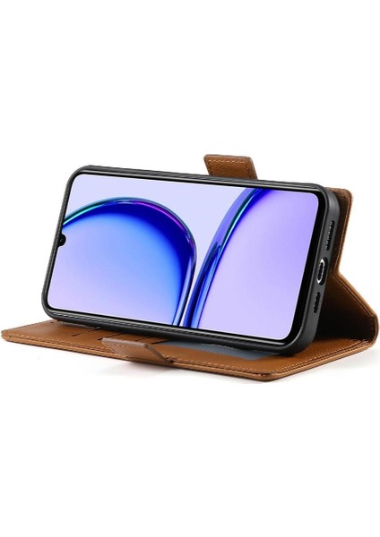 Realme C53 Cüzdan Flip Kartvizit Yuvaları Günlük Kullanım Için Flip Case (Yurt Dışından)