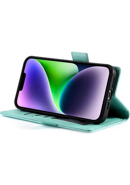 IPhone 14 Için Flip Case Artı Flip Kartvizit Yuvaları Günlük Kullanım Cüzdan (Yurt Dışından) modelleri