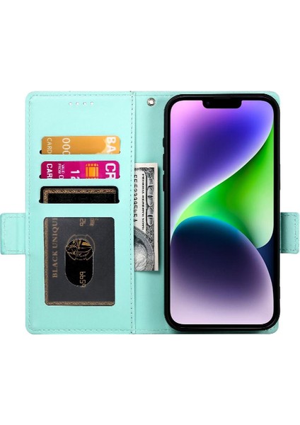 IPhone 14 Için Flip Case Artı Flip Kartvizit Yuvaları Günlük Kullanım Cüzdan (Yurt Dışından) fırsatları