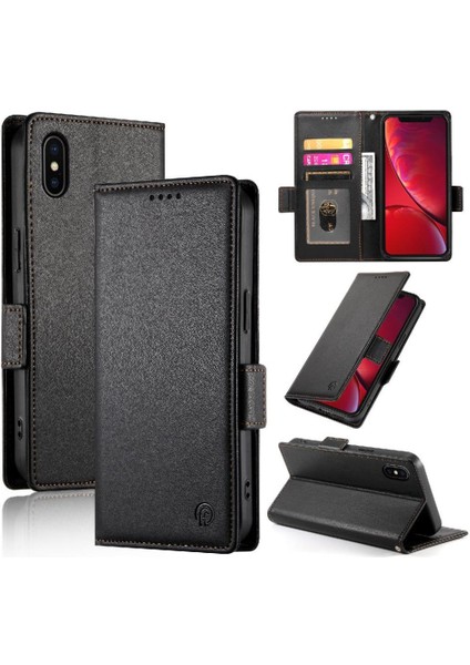 IPhone x Için Flip Case/xs Cüzdan Flip Kart Yuvaları Iş Günlük Kullanım (Yurt Dışından)