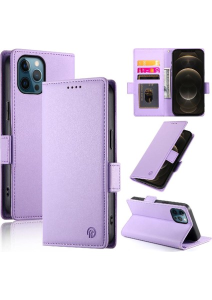IPhone 12 Için Flip Case Pro Max Günlük Kullanım Flip Cüzdan Kartvizit Yuvaları (Yurt Dışından)
