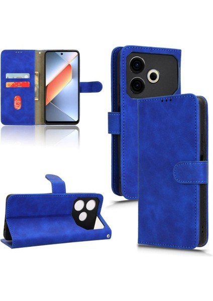 Tecno Pova 6 Neo Pu Deri Yan Toka Cüzdan Kart Yuvaları Için Flip Case (Yurt Dışından)