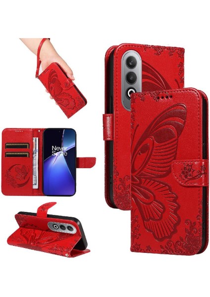 Oneplus Nord Ce4 5g Için Flip Case Kredi Kartı ile Ayrılabilir El Kayışı (Yurt Dışından)