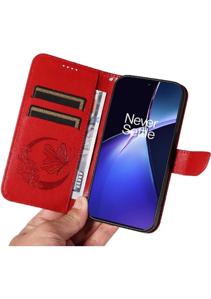 Oneplus Nord Ce4 5g Için Flip Case Kredi Kartı ile Ayrılabilir El Kayışı (Yurt Dışından)