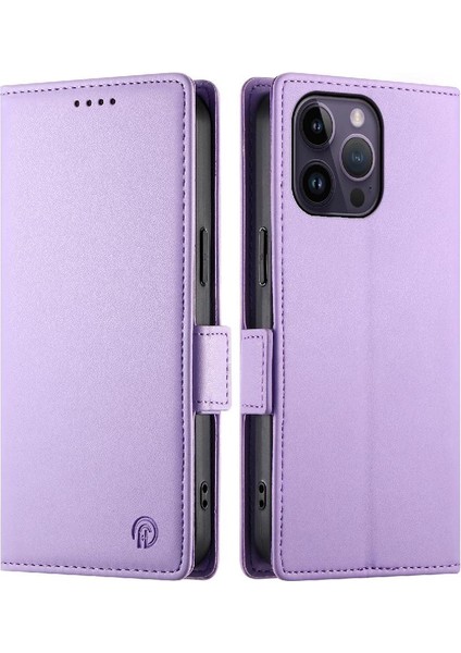 IPhone 14 Için Flip Case Pro Max Cüzdan Flip Kartvizit Yuvaları Günlük Kullanım (Yurt Dışından)