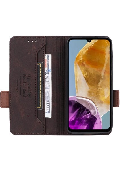 Mays Shop Toka Manyetik Cüzdan ile Samsung Galaxy Galaxy Kickstand Için Flip Case (Yurt Dışından)