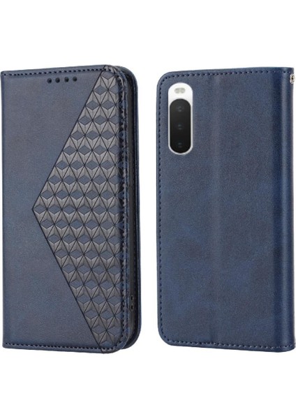 Sony Xperia 10 Iv El Kayışı Eşkenar Dörtgen Şekli Cüzdan Günlük Kullanım Için Flip Case (Yurt Dışından)