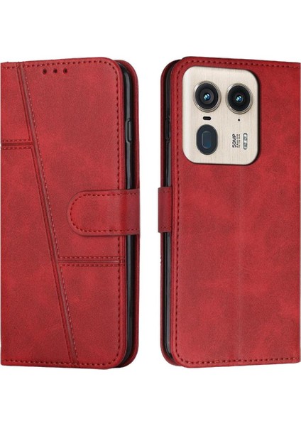 Motorola Moto X50 Ultra 5g Kart Ekleme Pu Deri Yan Flip Case (Yurt Dışından)