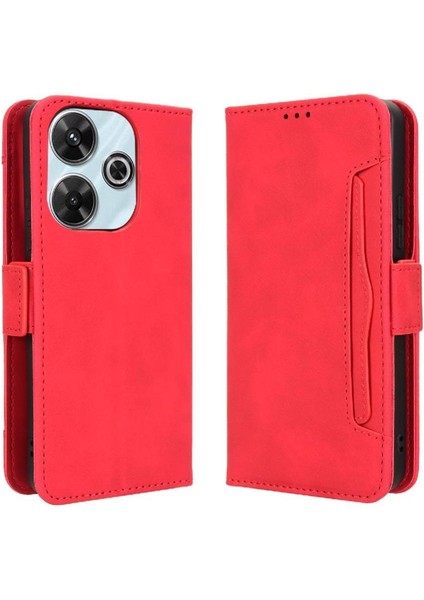 Xiaomi Poco M6 4g Deri Cüzdan Kapak Manyetik Kapatma Kartı (Yurt Dışından)