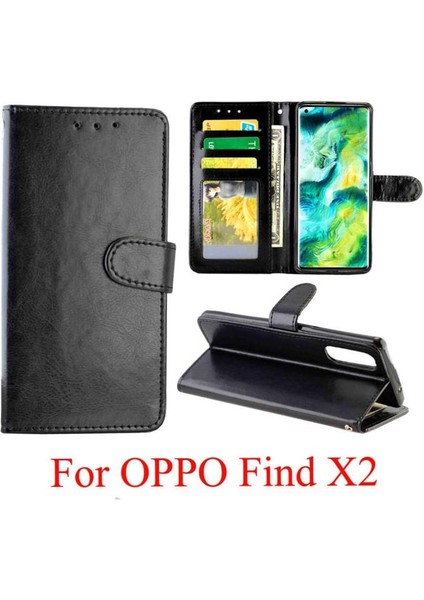 Oppo Bulmak Için Flip Case X2 Pu Deri Kart Tutucu Kickstand Manyetik (Yurt Dışından)