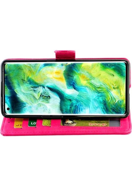 Oppo Bulmak Için Flip Case X2 Pu Deri Kart Tutucu Kickstand Manyetik (Yurt Dışından)