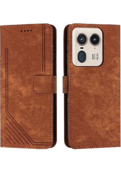 Motorola Moto X50 Ultra 5g Cüzdan Pu Deri Kickstand Kart Için Flip Case (Yurt Dışından)