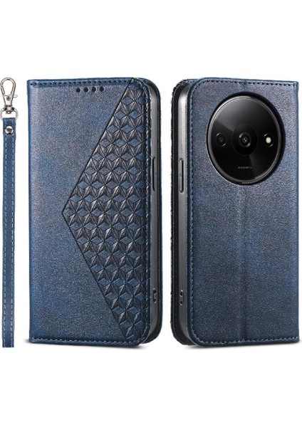 Xiaomi Redmi A3 Günlük Kullanım Için Flip Case Standı Cüzdan Eşkenar Dörtgen Şekli El (Yurt Dışından)