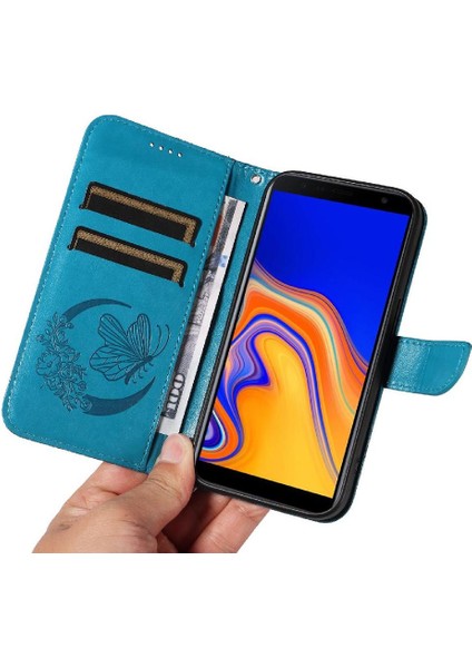 Mays Shop Samsung Galaxy J6 Başbakan Yüksek Kalite Deri Kredi ile Flip Case (Yurt Dışından)