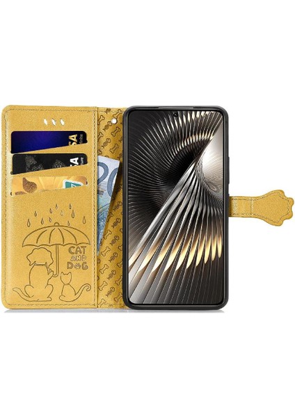Xiaomi Poco F6 Darbeye Karikatür Hayvanlar Için Flip Case Kapak Kısa (Yurt Dışından)