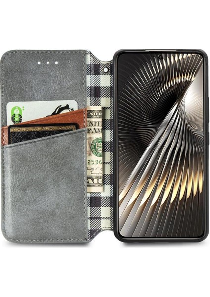 Xiaomi Poco F6 Moda Tasarım Cüzdan Fonksiyonu Için Flip Case Deri Kılıf (Yurt Dışından)
