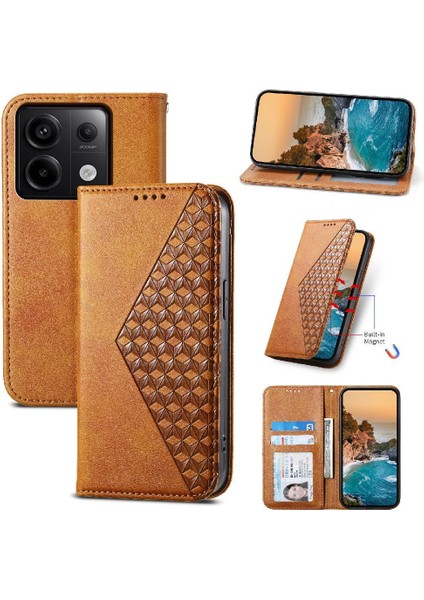 Xiaomi Redmi Not 13 Pro 4g Için Flip Case Günlük Kullanım El Kayışı Standı Şekli (Yurt Dışından)