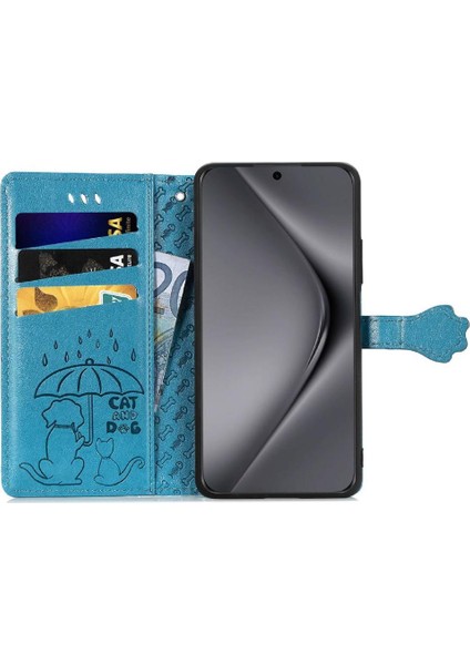 Huawei Pura 70 Ultra Darbeye Kısa Kayış Karikatür Hayvanlar Için Flip Case (Yurt Dışından) modelleri
