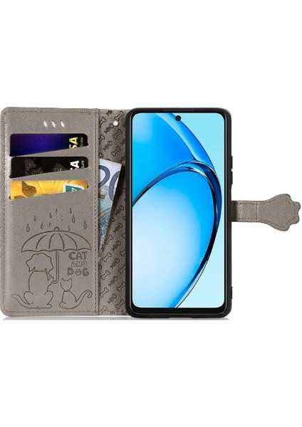 Oppo A60 4g Flip Kapak Için Flip Case Kısa Kayış Deri Kılıf Karikatür (Yurt Dışından) modelleri