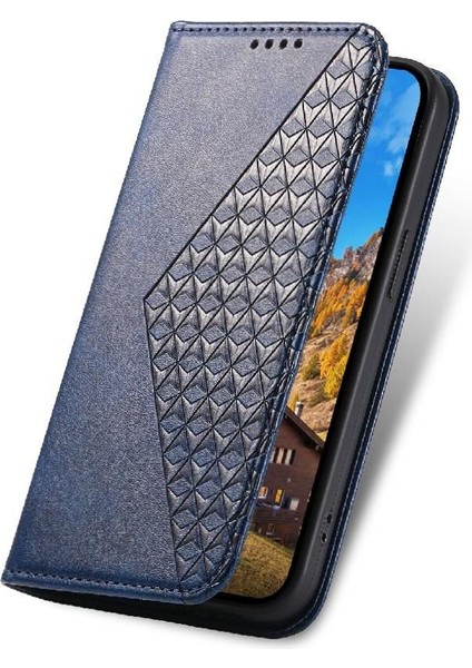 Mays Shop Samsung Galaxy A35 Cüzdan Eşkenar Dörtgen Şekli Standı Günlük Kullanım El Için Flip Case (Yurt Dışından)