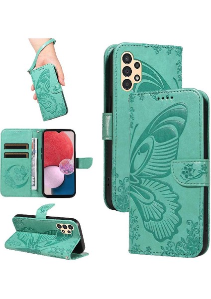 Samsung Galaxy A13 4g Için Flip CASE/A13 Lite 4g Ayrılabilir El Kayışı Yüksek (Yurt Dışından)