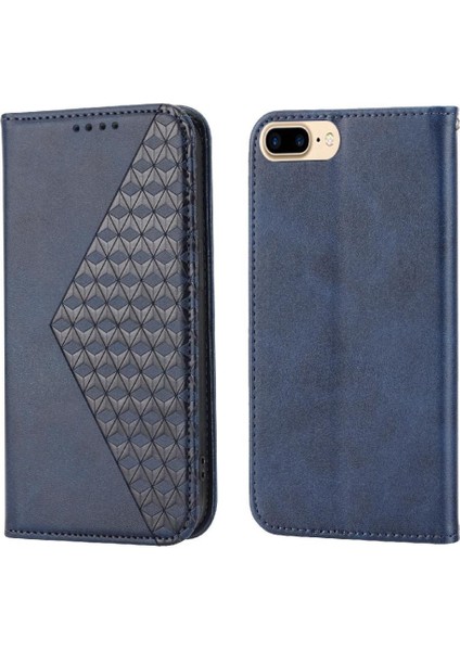 IPhone 7/8 Için Flip Case Eşkenar Dörtgen Şekli Günlük Kullanım Standı Cüzdan El Kayışı (Yurt Dışından)