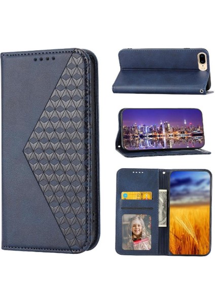 IPhone 7/8 Için Flip Case Eşkenar Dörtgen Şekli Günlük Kullanım Standı Cüzdan El Kayışı (Yurt Dışından) fırsatları