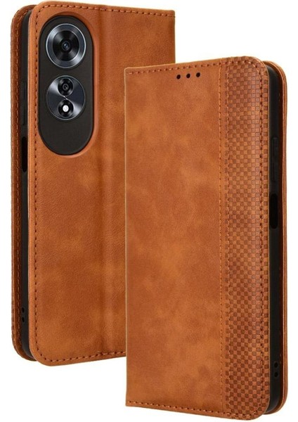 Oppo A60 4g Cüzdan Manyetik Kapatma Pu Deri Için Kılıf (Yurt Dışından)
