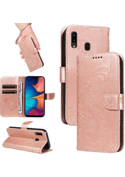 Samsung Galaxy A30 Için Flip CASE/A20 Ayrılabilir El Kayışı Yüksek Kalite (Yurt Dışından)