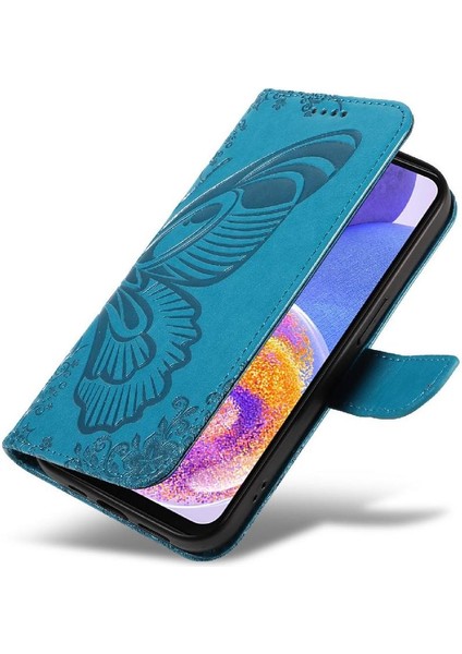 Mays Shop Samsung Galaxy Flip 5G/A52S 5g Ayrılabilir El Kayışı Kabartmalı Için Flip Case (Yurt Dışından)