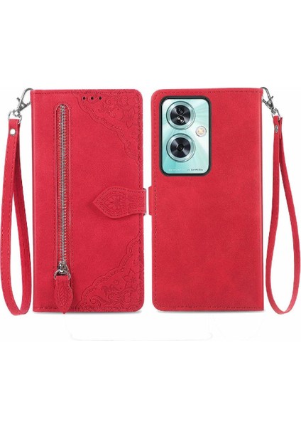Oneplus Nord N30 Se Flip Fermuar Tarzı Çoklu Kart Yuvası Cüzdan Için Flip Case (Yurt Dışından)