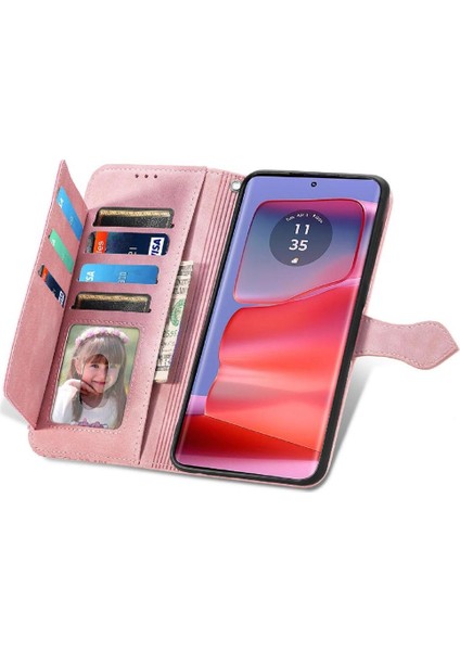 Motorola Kenar 50 Ultra Çok Renkli Iş Flip Fermuar Yuvası Için Flip Case (Yurt Dışından) fırsatları