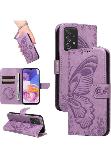 Samsung Galaxy Flip 5G/A52S 5g Ayrılabilir El Kayışı Kabartmalı Için Flip Case (Yurt Dışından) modelleri