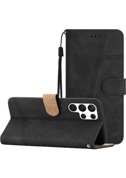 Samsung Galaxy S24 Ultra Flip Folio Kart Yuvaları Için Flip Case Tutucu Bilek (Yurt Dışından)