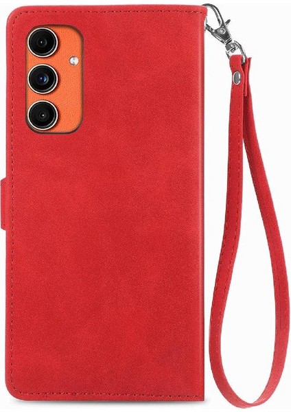 Samsung Galaxy C55 Çoklu Kart Yuvası Flip Fermuar Tarzı Cüzdan Için Flip Case (Yurt Dışından)