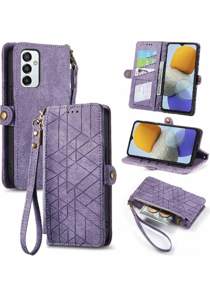 Mays Shop Samsung Galaxy M23 5g Darbeye Deri Kılıf Için Flip Case Basit Flip (Yurt Dışından)