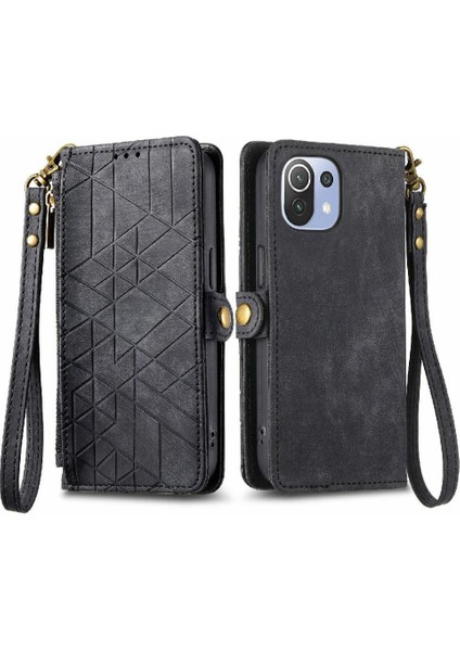 Xiaomi 11 Lite Için Flip Case Kapak Kılıf Cüzdan Darbeye (Yurt Dışından)