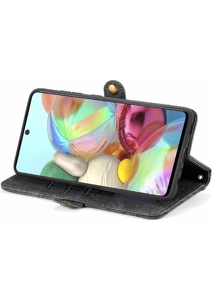 Samsung Galaxy A71 4g Için Flip Case Basit Iş Kapak Darbeye (Yurt Dışından)