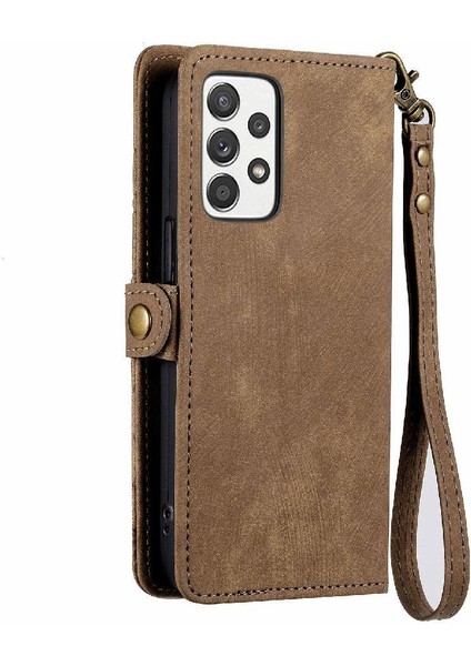 Samsung Galaxy Için Flip Case A52S 5g Darbeye Kapak Kapak Basit Cüzdan (Yurt Dışından)