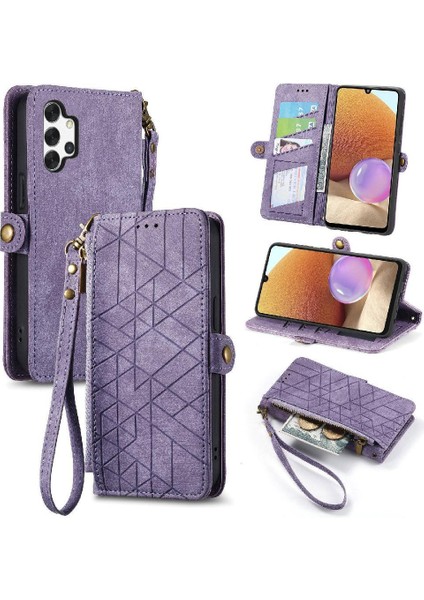 Samsung Galaxy A32 4g Için Flip Case Deri Kılıf Kapak Basit Cüzdan (Yurt Dışından)