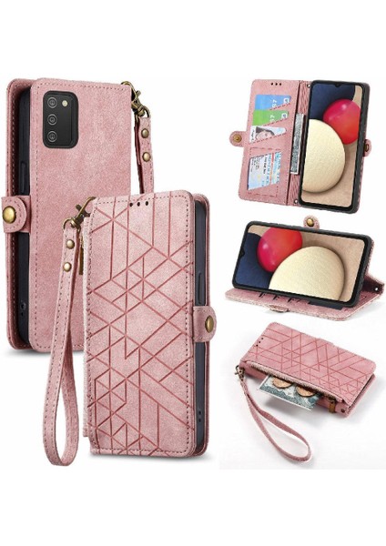 Samsung Galaxy A02S Cüzdan Için Flip Case Basit Iş Kapak Kılıfı (Yurt Dışından)