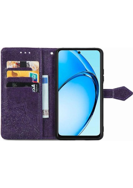 Oppo A60 4g Için Flip Case Basit Iş Zarif Desen Darbeye (Yurt Dışından) modelleri