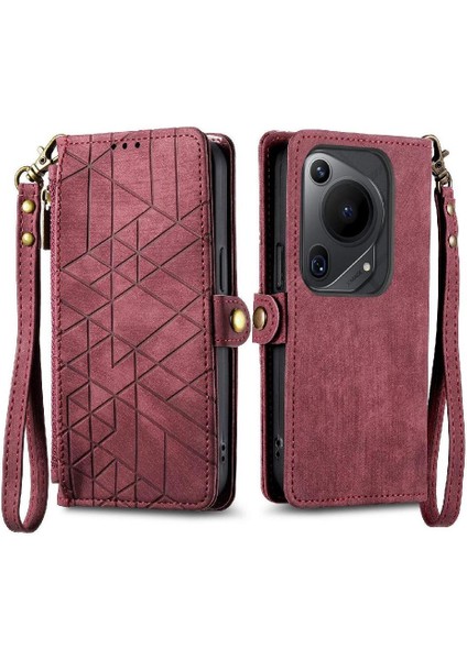 Huawei Pura 70 Için Flip Case Ultra Darbeye Deri Kılıf Kapak Çevirin (Yurt Dışından)