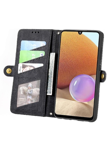 Samsung Galaxy A32 4g Için Flip Case Deri Kılıf Kapak Basit Cüzdan (Yurt Dışından) fırsatları