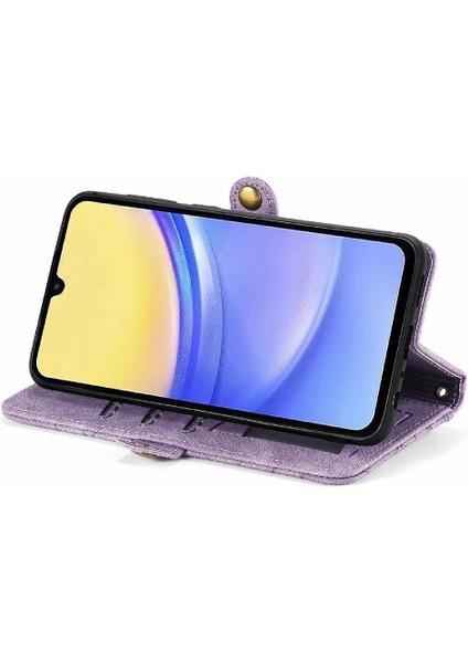 Samsung Galaxy A15 Için Flip Case 4g/5g Flip Kapak Basit Iş Cüzdan (Yurt Dışından)