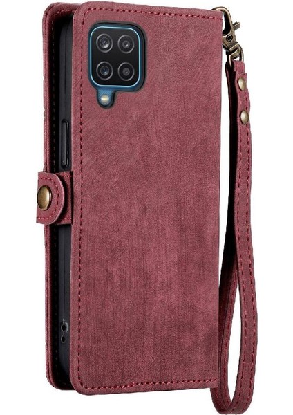 Samsung Galaxy A12 5g Için Flip Case Basit Iş Deri Kılıf Flip (Yurt Dışından) modelleri